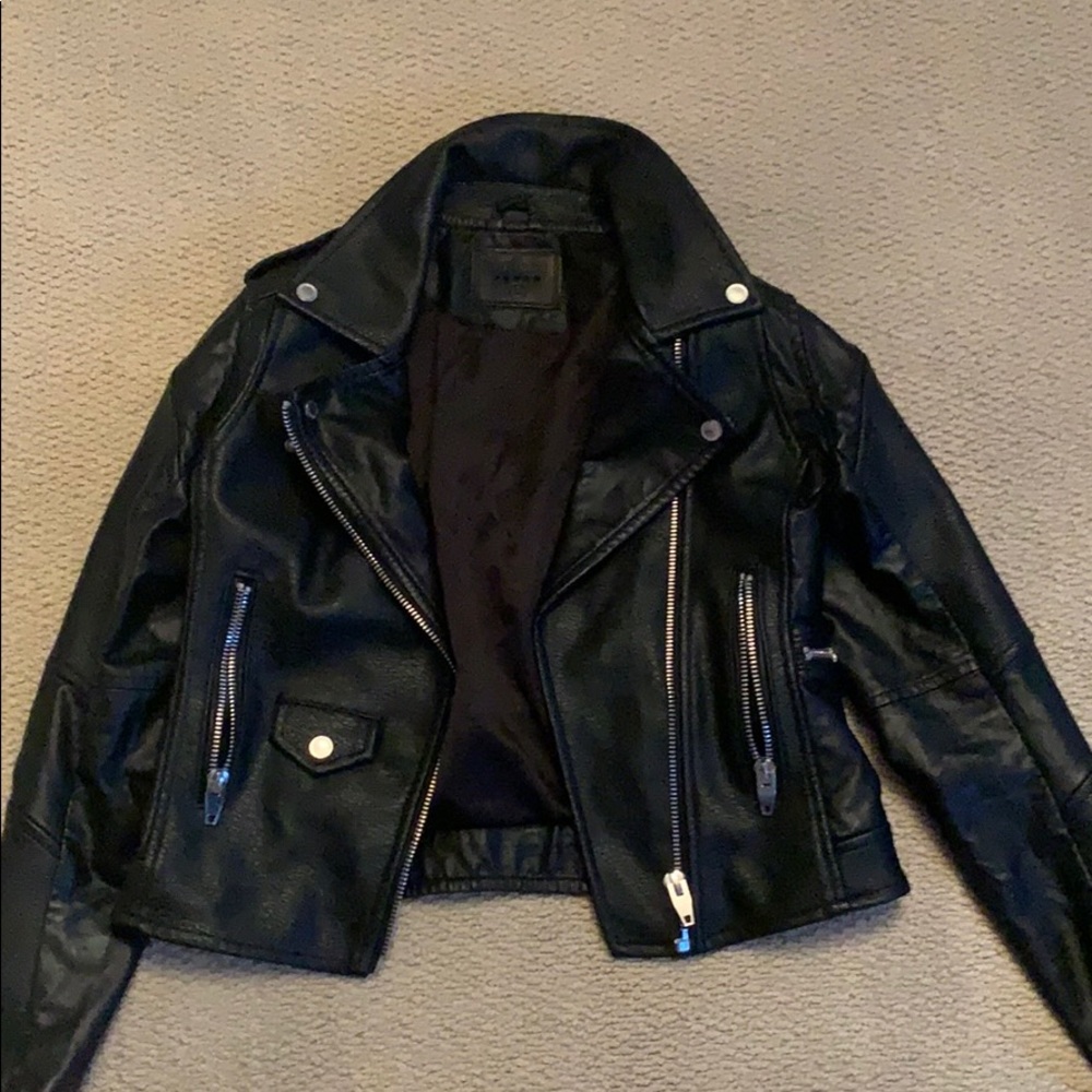 Faux leather jacket